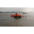 Security floating barrier on sea